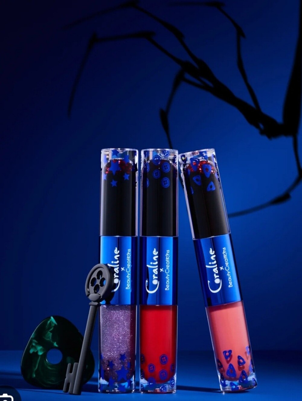 CORALINE X BEAUTY CREATIONS LIP STAIN/GLOSS SET